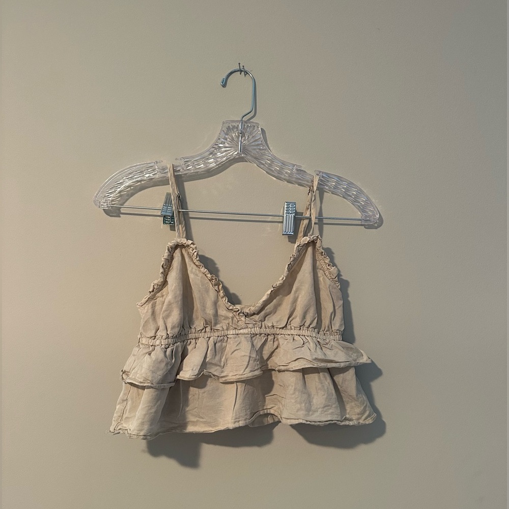 Cream small beachy top